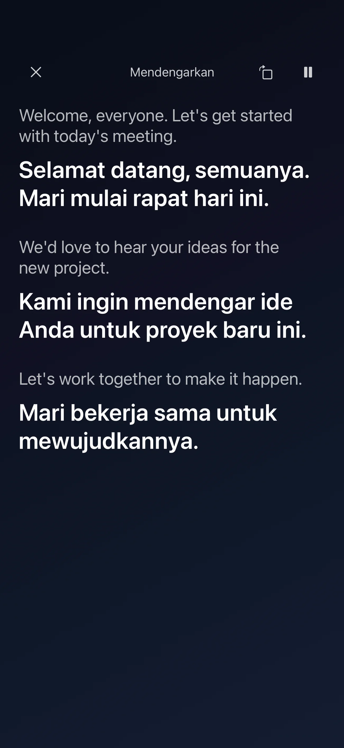 Lebih banyak ruang untuk membaca.