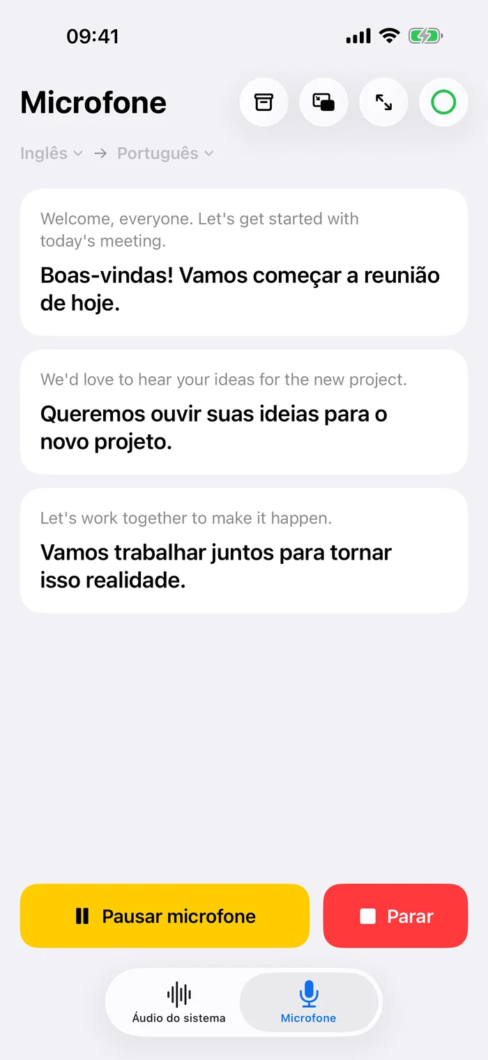 Faça parte da conversa.